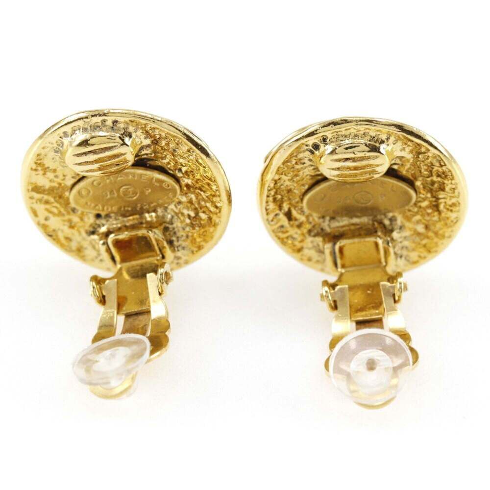 CHANEL Authentic Gold Earrings - Picture 4 of 9